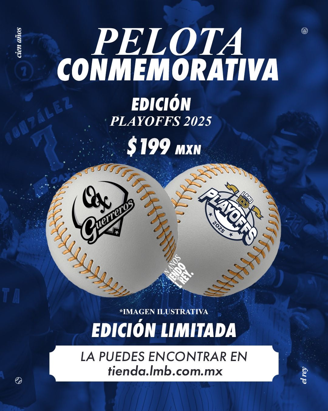 Pelota Conmemorativa Playoffs 2025 / Guerreros de Oaxaca