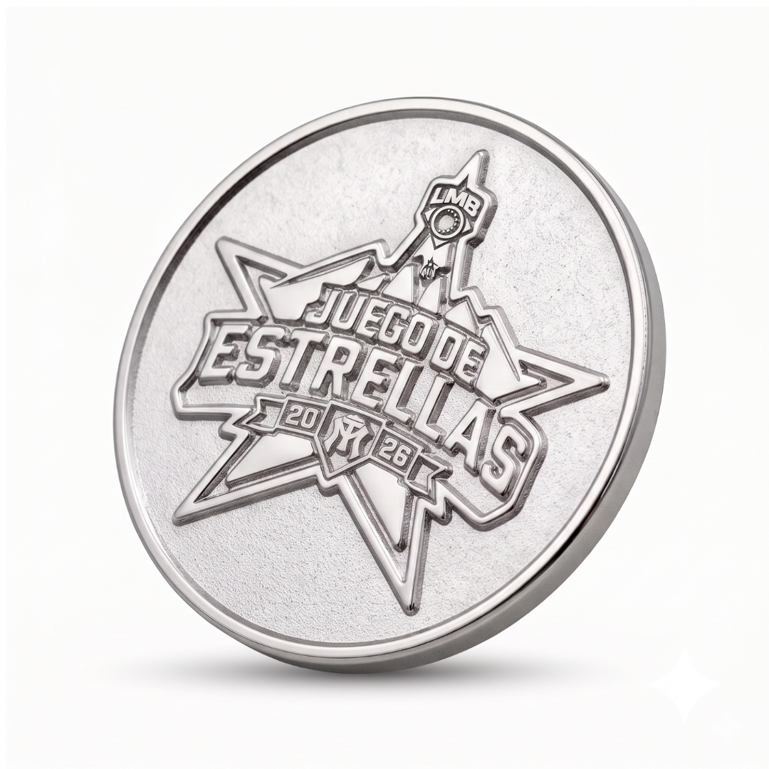Pin Metálico Juego de Estrellas LMB Banorte 2026 - Plateado