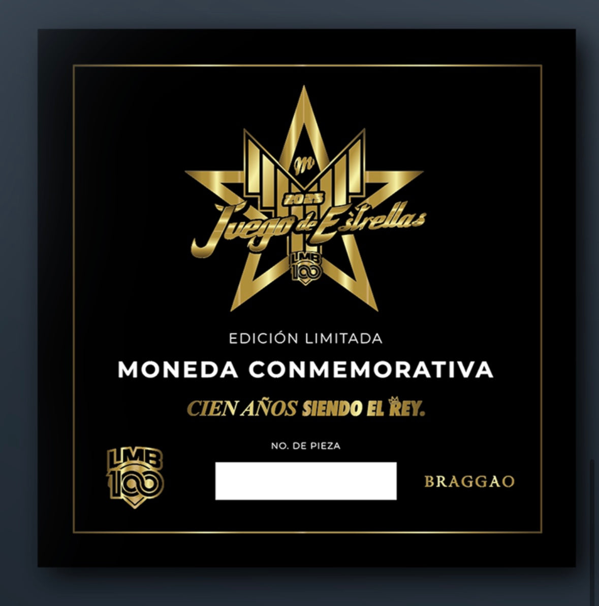 Moneda Conmemorativa Edición Juego de Estrellas 2025, limitada a 999 ejemplares