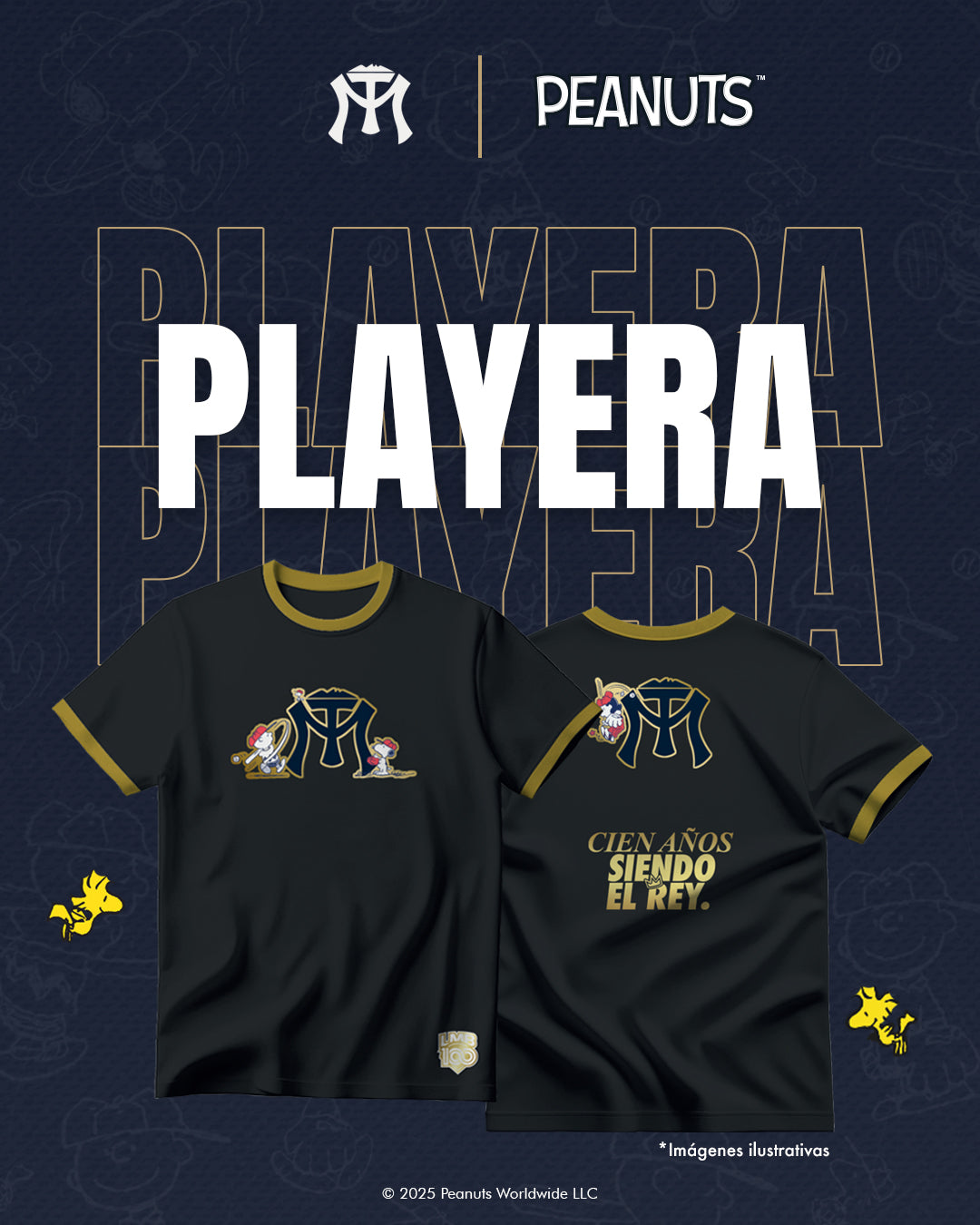Playera Sultanes X Peanuts