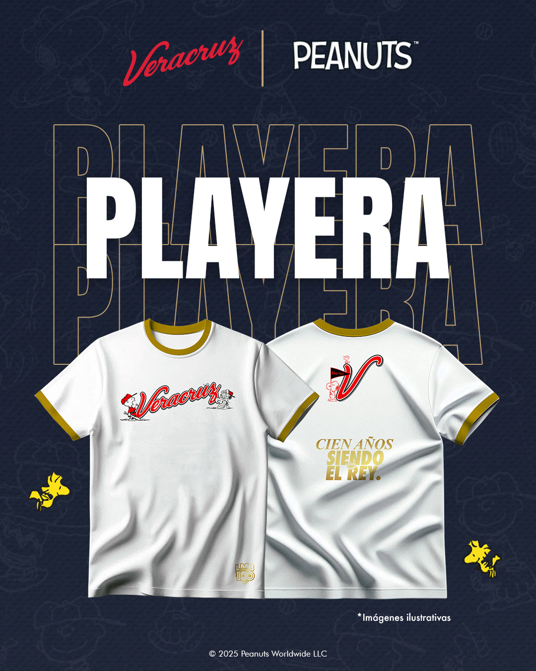 Playera El Aguila X Peanuts - White