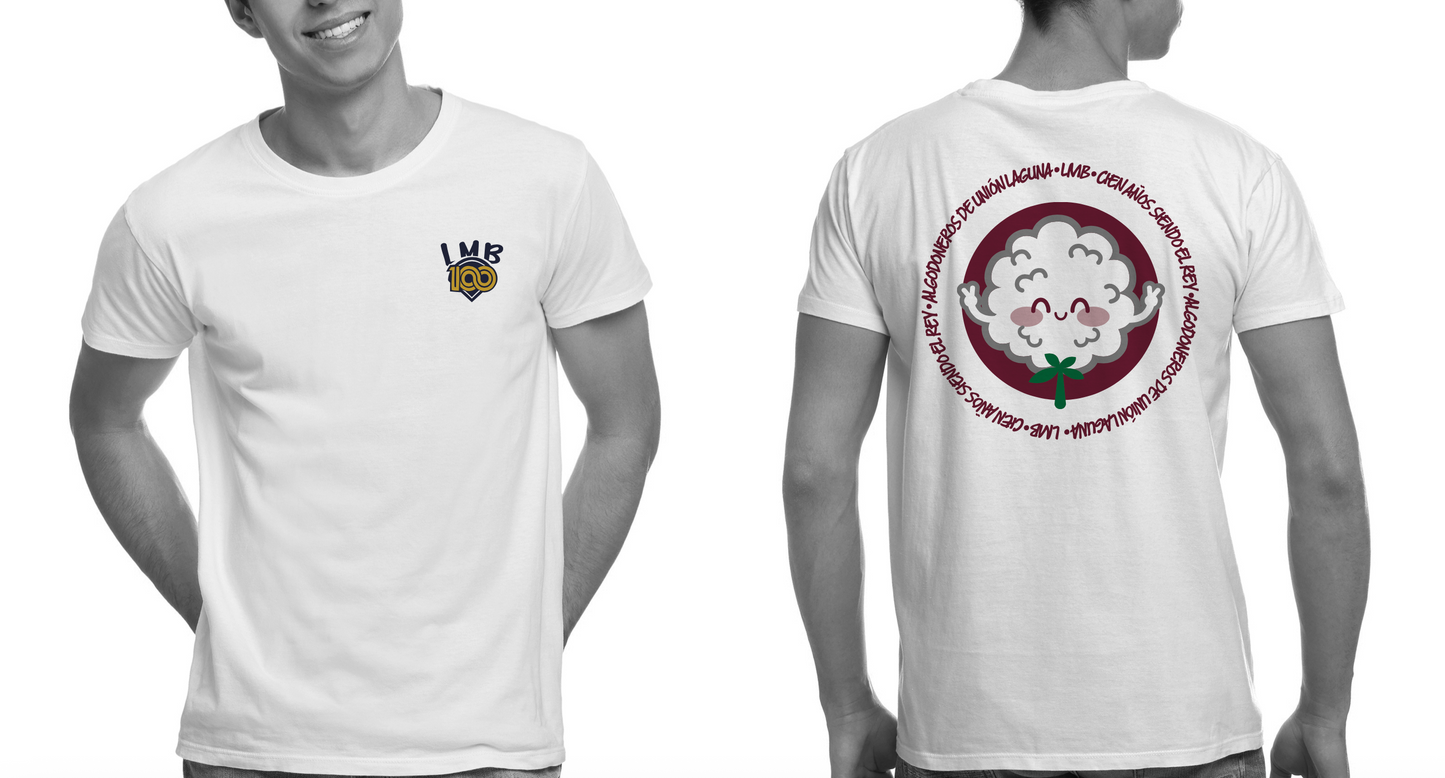 Playera Emoji Algodoneros de Unión Laguna: Edición LMB 100 años