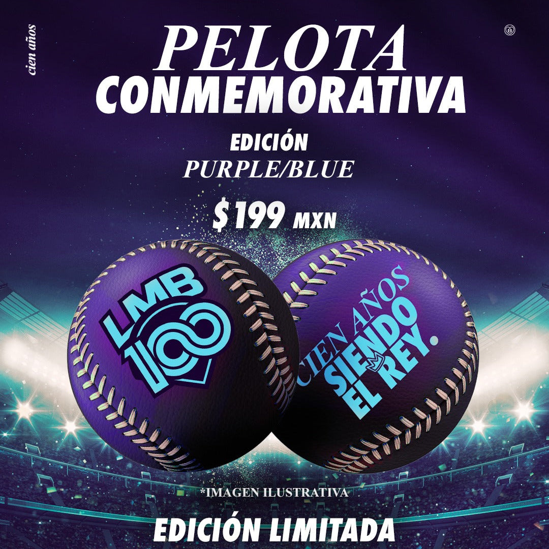 Pelota conmemorativa del Centenario de la LMB Edición PURPLE/BLUE