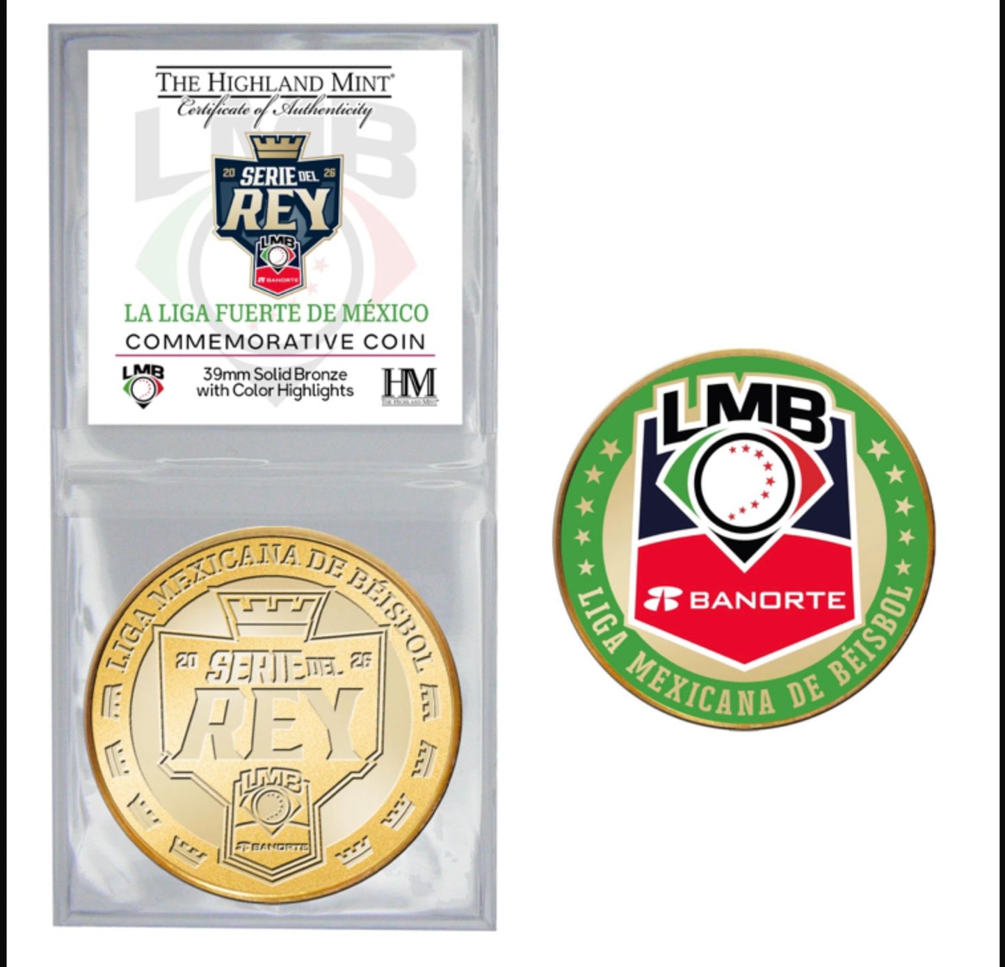 Moneda Conmemorativa Edición Limitada Serie del Rey LMB BANORTE 2026