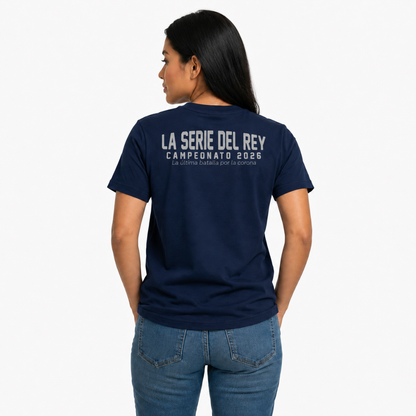 Playera Azul Navy Unisex Conmemorativa Serie del Rey LMB BANORTE 2026