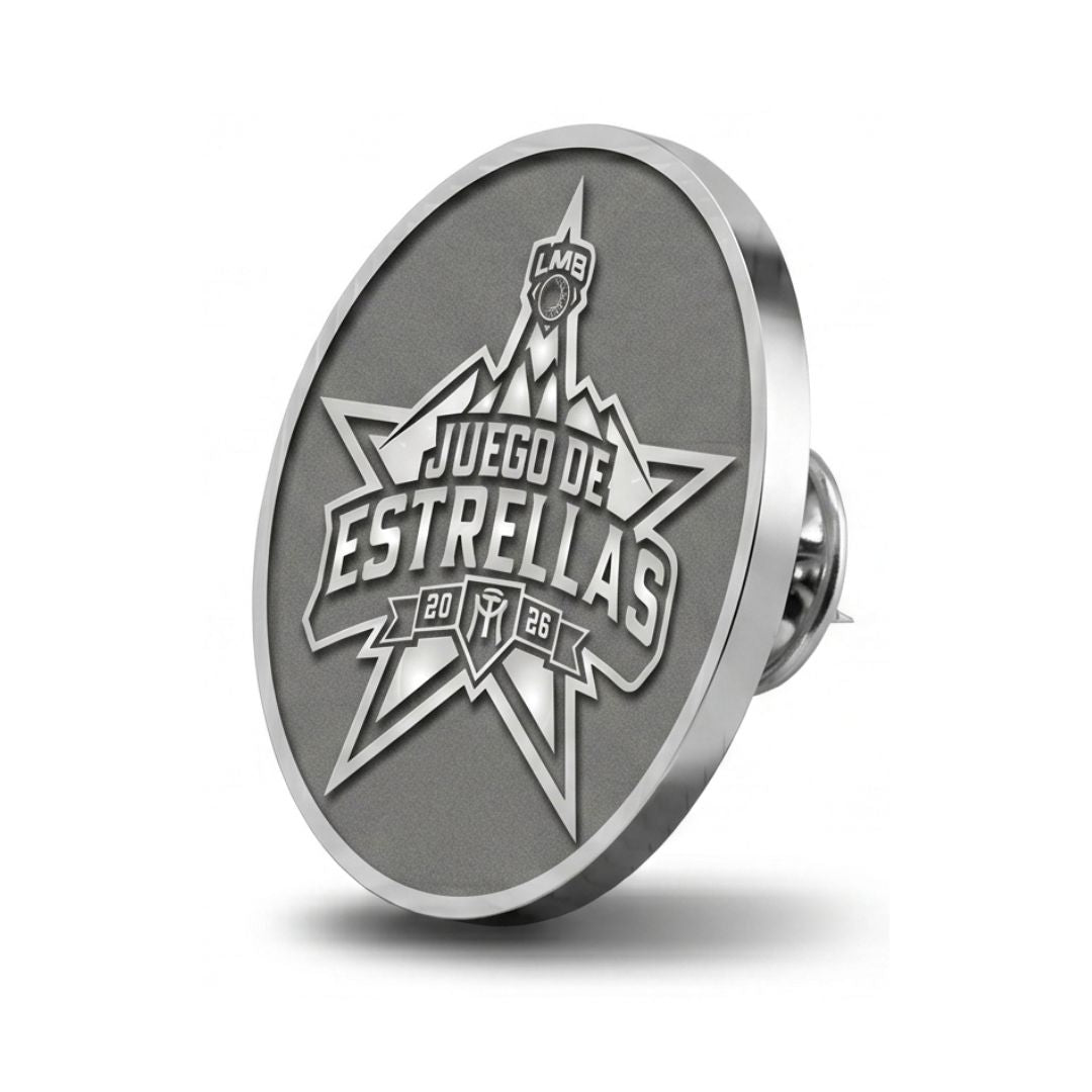 Pin Metálico Juego de Estrellas LMB Banorte 2026 - Plateado