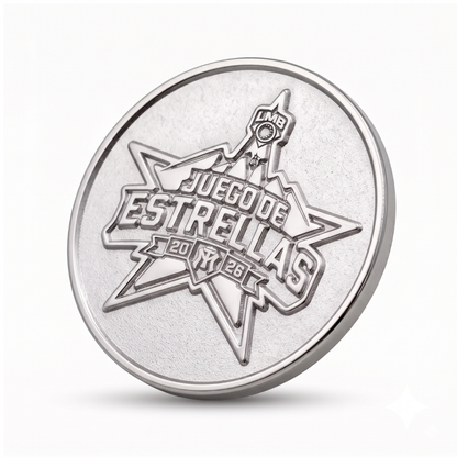 Pin Metálico Juego de Estrellas LMB Banorte 2026 - Plateado