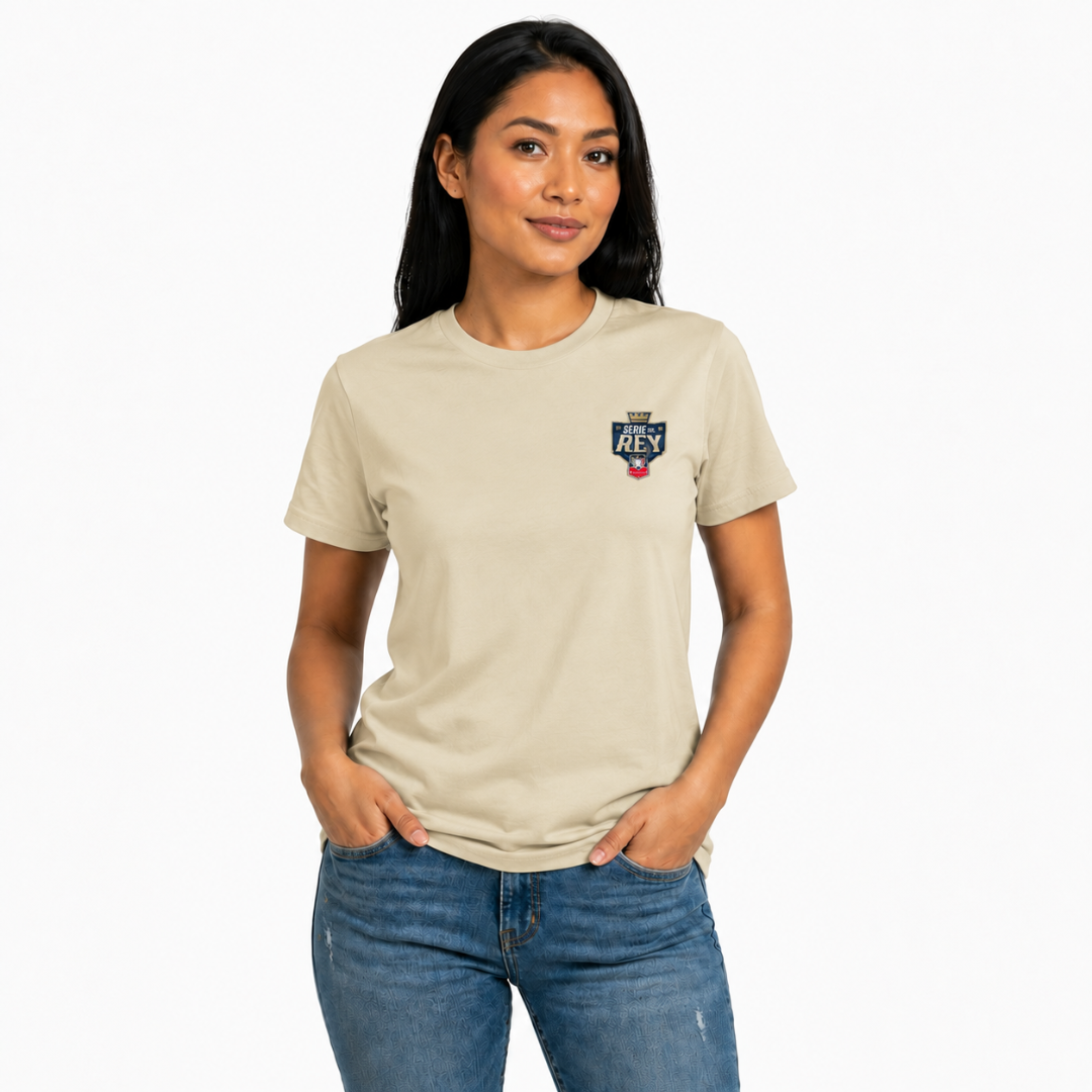 Playera Beige Unisex Conmemorativa Serie del Rey LMB BANORTE 2026