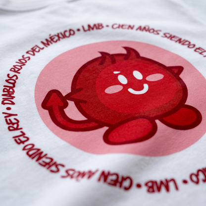 Playera Emoji Unisex  Diablos Rojos del México: Edición LMB 100 años