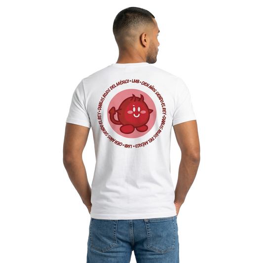 Playera Emoji Unisex  Diablos Rojos del México: Edición LMB 100 años