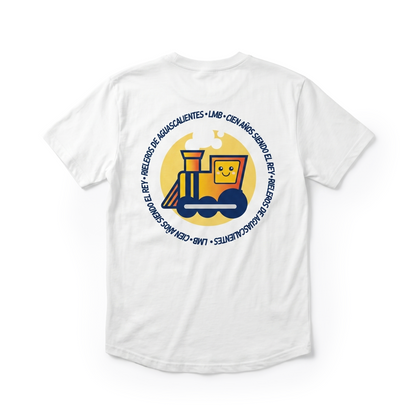 Playera Emoji Unisex  Rieleros de Aguascalientes: Edición LMB 100 años