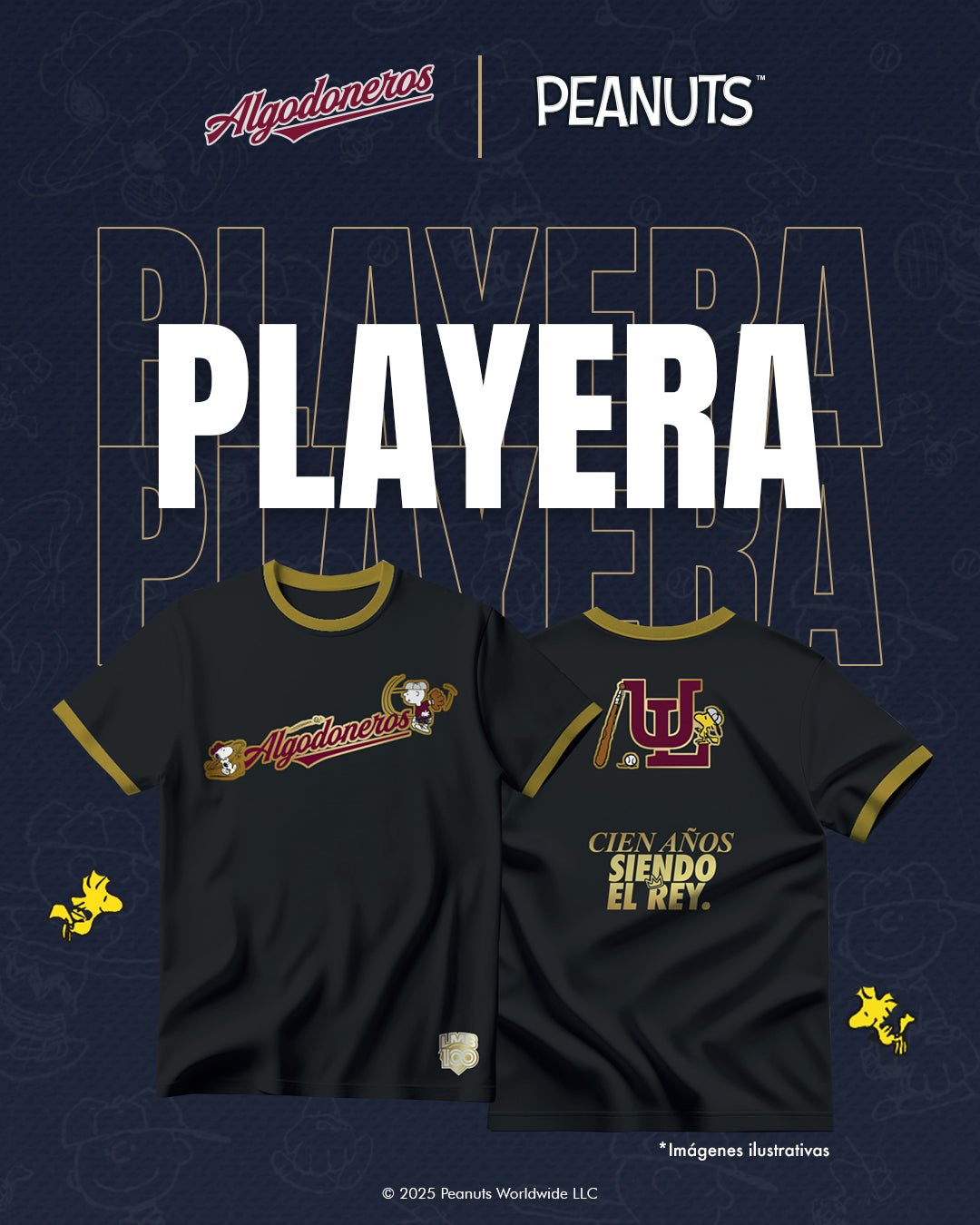 Playera Algodoneros X Peanuts