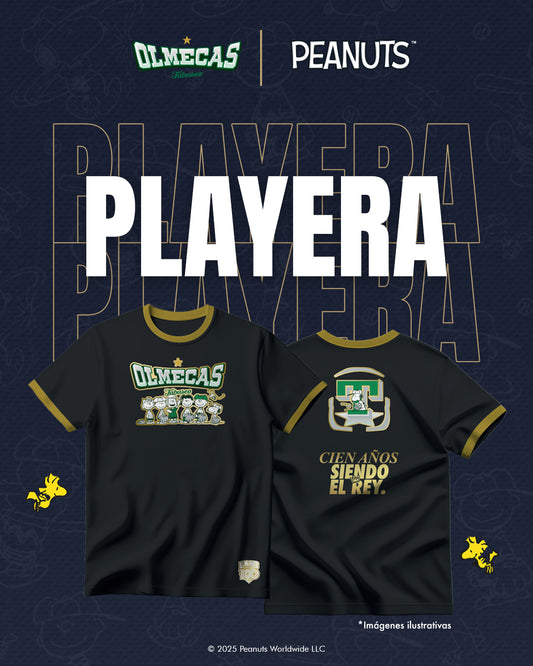 Playera Olmecas X Peanuts