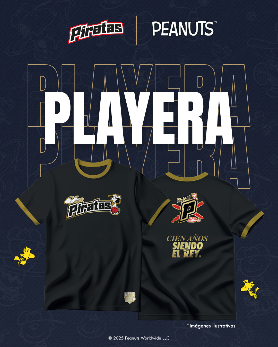 Playera Piratas X Peanuts
