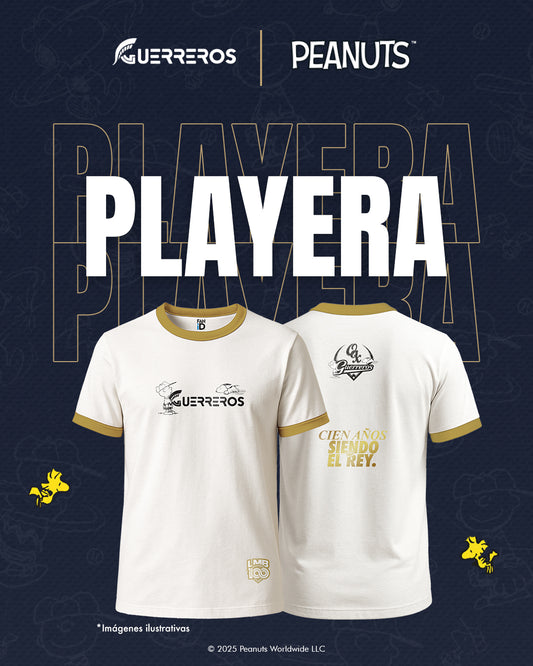 Playera Guerreros X Peanuts - White