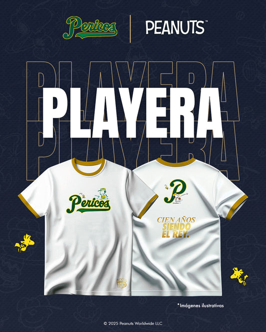 Playera Pericos X Peanuts - White