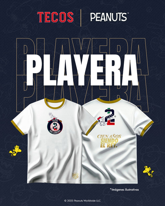 Playera Tecos X Peanuts - White