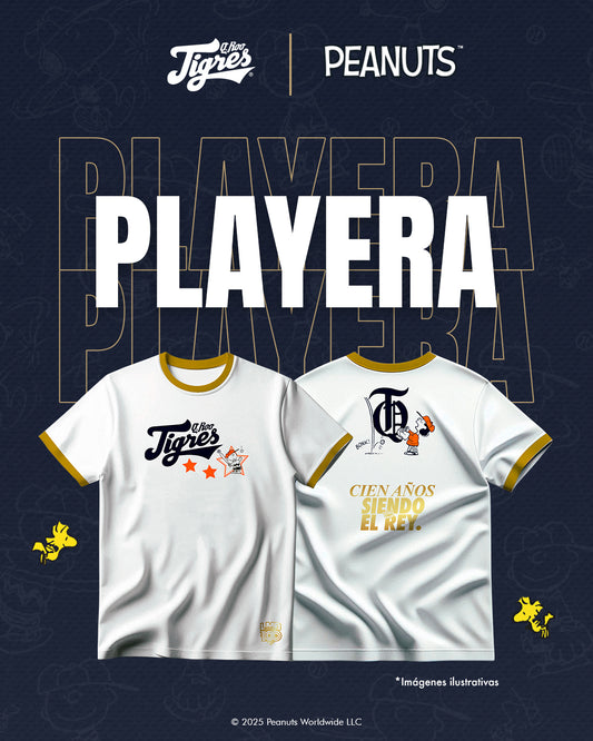Playera Tigres X Peanuts - White