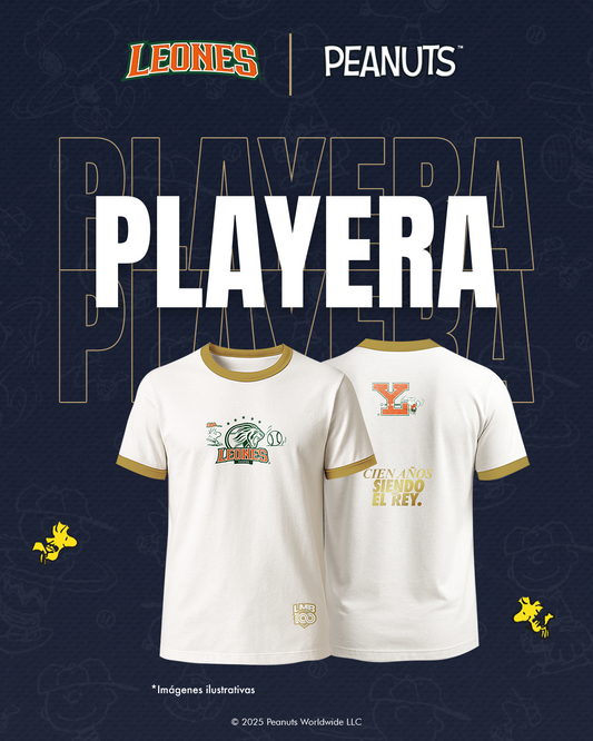 Playera Leones X Peanuts - White