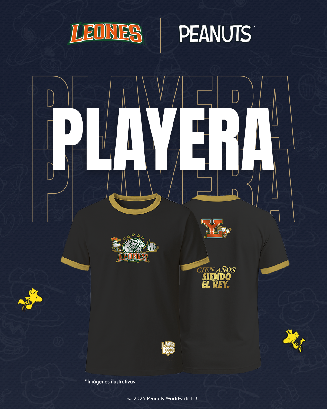 Playera Leones X Peanuts