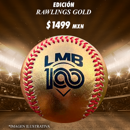 Pelota Conmemorativa Rawlings Gold / LMB 100 años