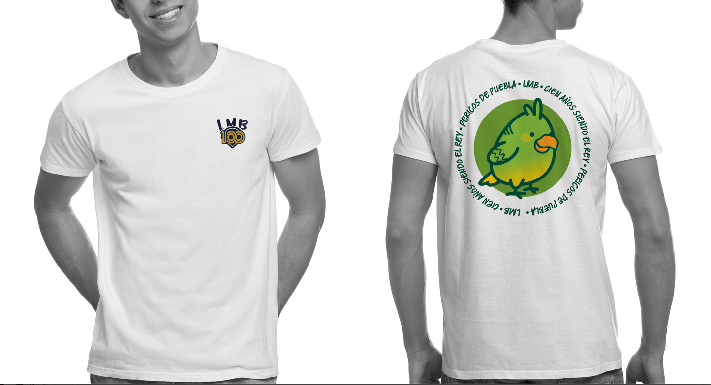 Playera Emoji Pericos de Puebla: Edición LMB 100 años