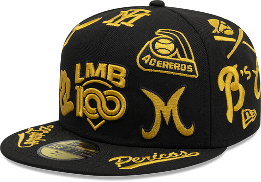 Gorra - 59fifty Juego de Estrellas LMB LOGOS RETRO DORADOS 2025